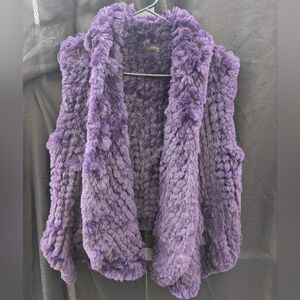 Stella+ Lorenzo Soft Plush Faux Fur Open Vest